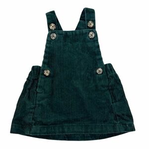 Kids Green Corduroy Overalls